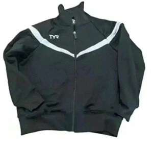 TYR Full Zip front Warm Up Jacket Sweatshirt Boys Sz‎ 10/12